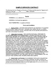 Service contract
